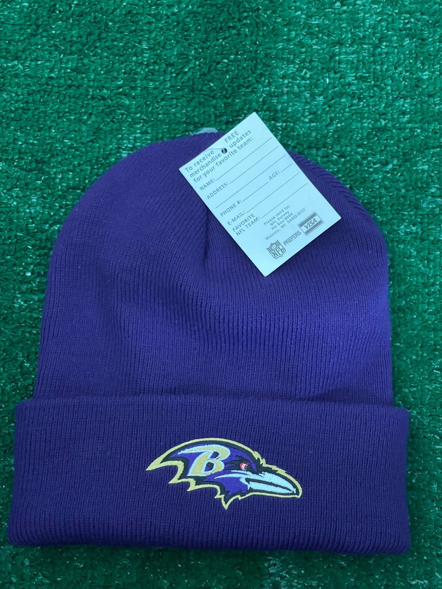 Baltimore Ravens Logo beanie cap