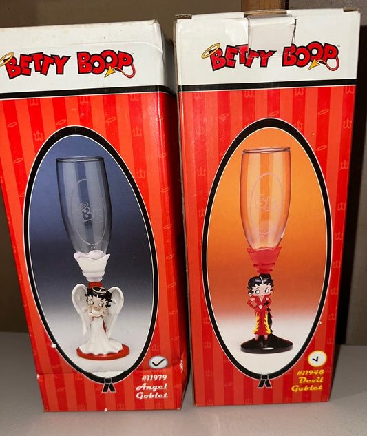 Angel Devil Goblet glass set of 2