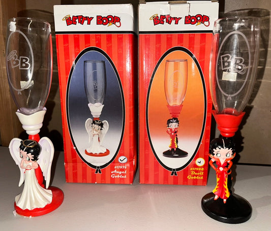 Angel Devil Goblet glass set of 2