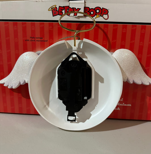 Angel Pendulum Betty Boop Clock